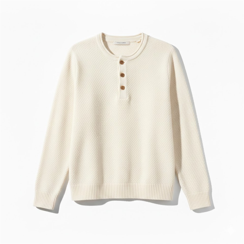 pullover with buttons