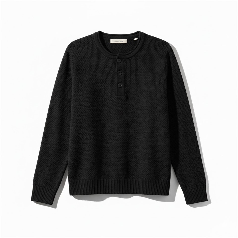 quarter button up sweater